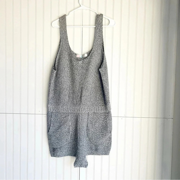Free People Beach Size XL Sleeveless Declan Blue Knit Sweater Romper - Picture 2 of 8